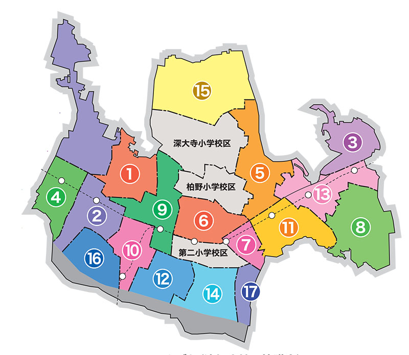 地区協議会小学校区説明地図